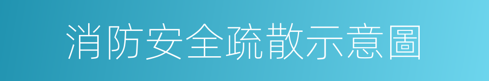 消防安全疏散示意圖的同義詞