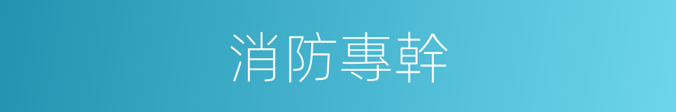 消防專幹的同義詞