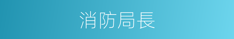 消防局長的同義詞