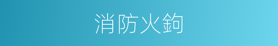 消防火鉤的同義詞