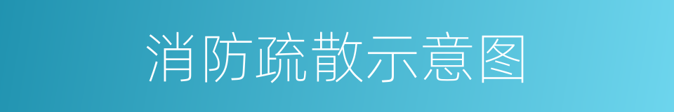 消防疏散示意图的同义词