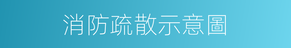 消防疏散示意圖的同義詞