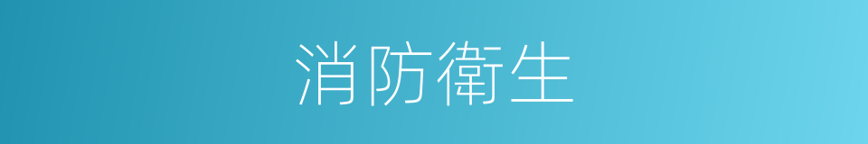 消防衛生的同義詞