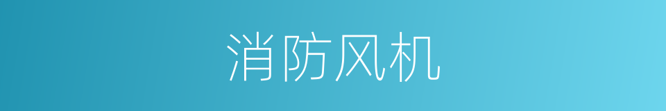消防风机的同义词
