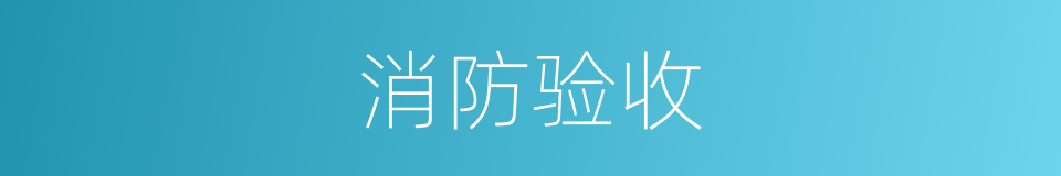 消防验收的同义词