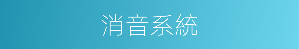 消音系統的同義詞
