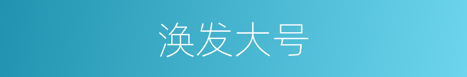 涣发大号的意思