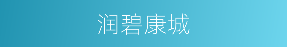 润碧康城的同义词
