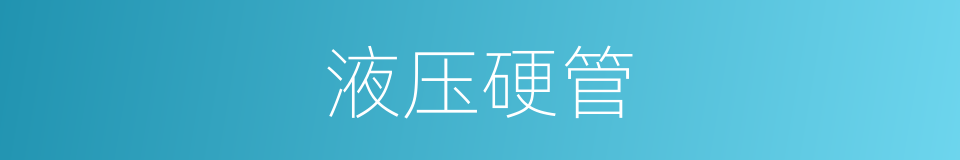 液压硬管的同义词