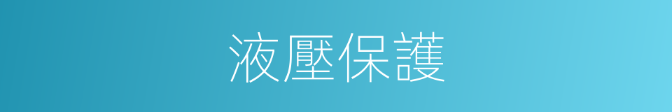 液壓保護的同義詞