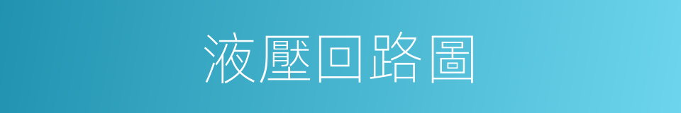 液壓回路圖的同義詞