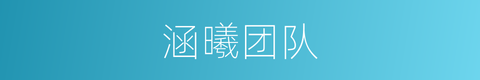 涵曦团队的同义词