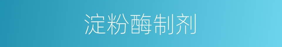 淀粉酶制剂的同义词