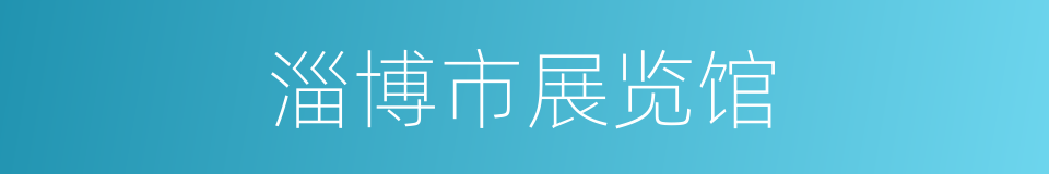 淄博市展览馆的同义词