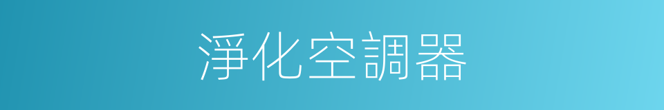淨化空調器的同義詞