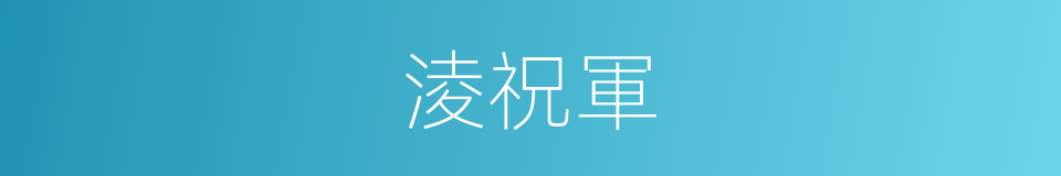 淩祝軍的同義詞