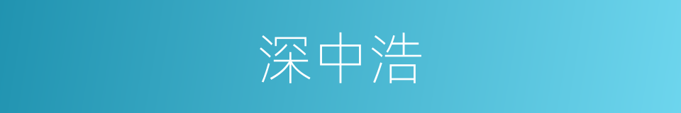 深中浩的同义词