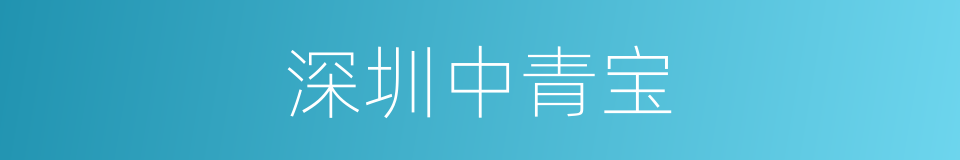 深圳中青宝的同义词