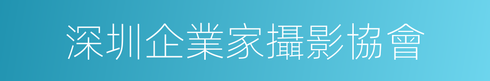 深圳企業家攝影協會的同義詞