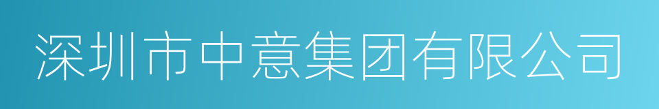 深圳市中意集团有限公司的同义词