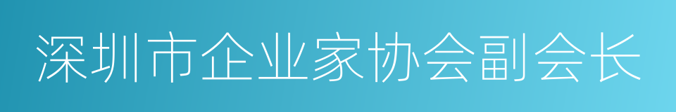 深圳市企业家协会副会长的同义词