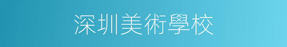 深圳美術學校的同義詞