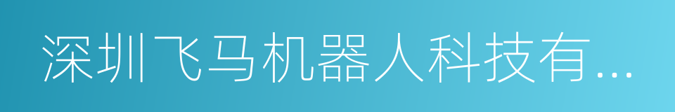 深圳飞马机器人科技有限公司的同义词