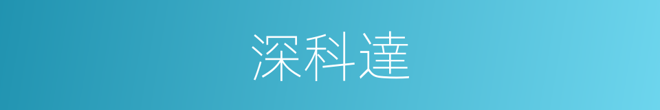 深科達的同義詞