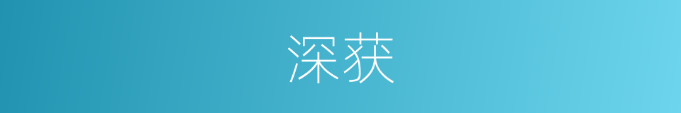深获的同义词