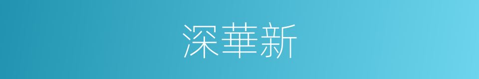 深華新的同義詞
