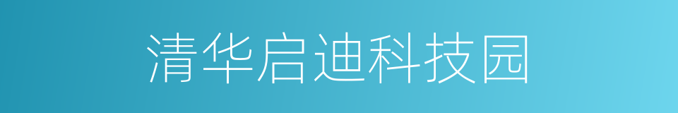 清华启迪科技园的同义词