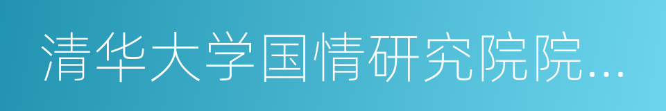 清华大学国情研究院院长胡鞍钢的同义词