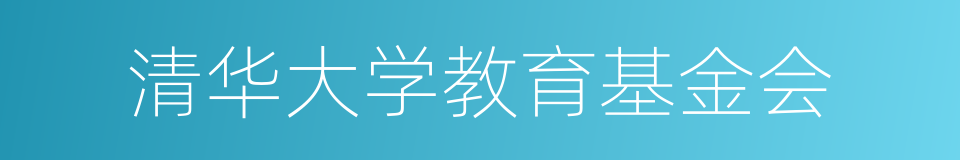 清华大学教育基金会的同义词