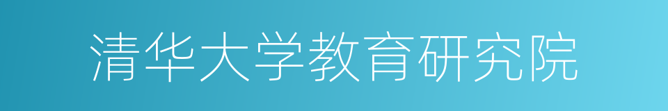 清华大学教育研究院的同义词