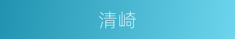 清崎的同义词