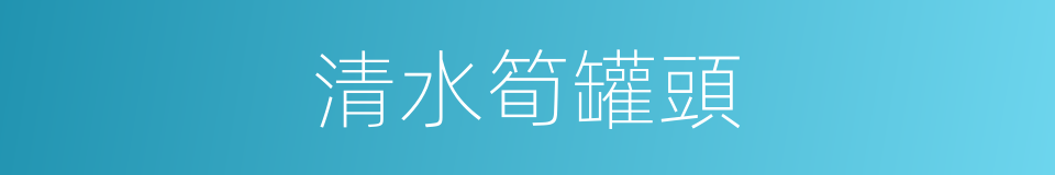 清水筍罐頭的同義詞