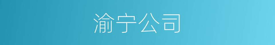 渝宁公司的同义词