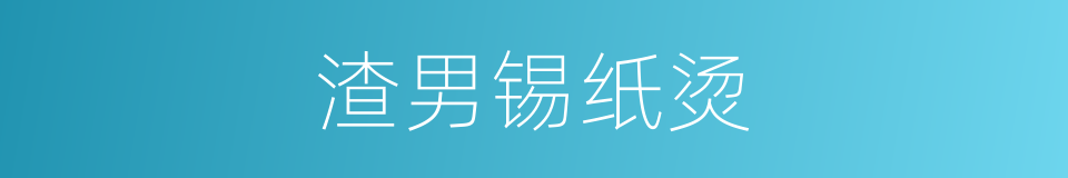渣男锡纸烫的同义词