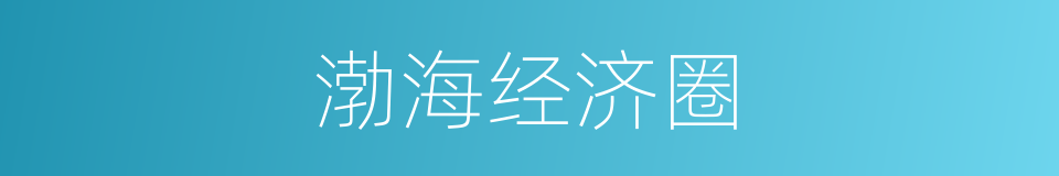 渤海经济圈的同义词