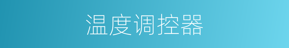温度调控器的同义词