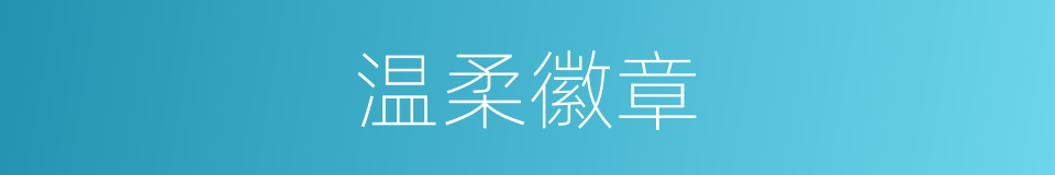 温柔徽章的意思