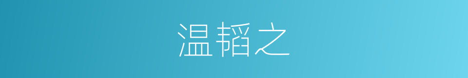 温韬之的同义词