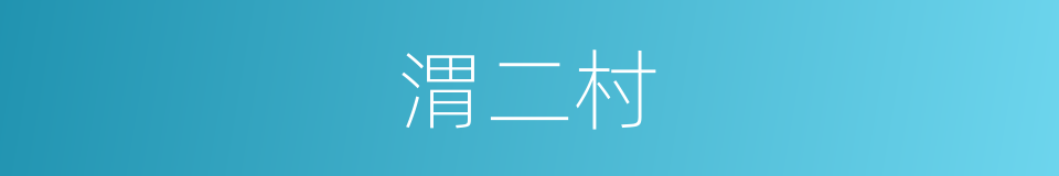 渭二村的同义词