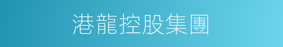 港龍控股集團的同義詞