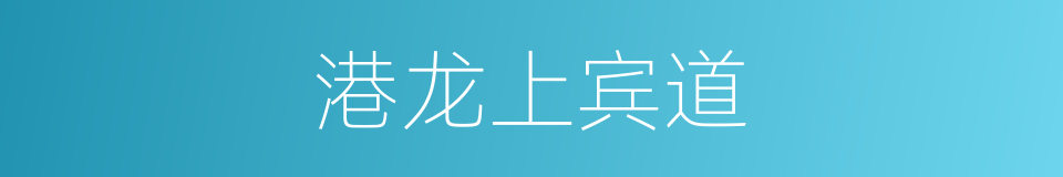 港龙上宾道的同义词