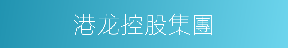 港龙控股集團的同義詞
