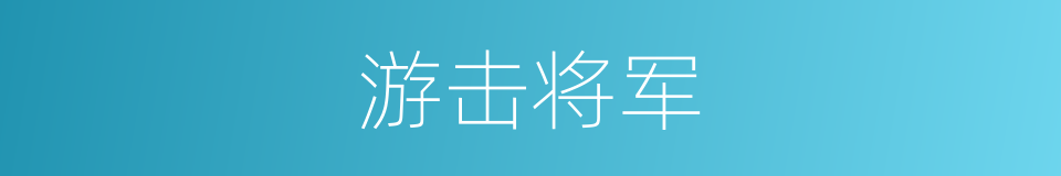 游击将军的同义词