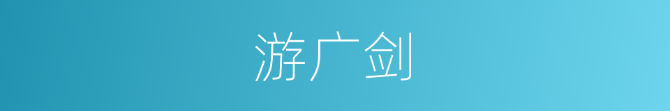 游广剑的同义词
