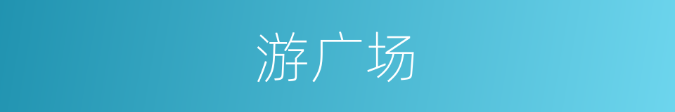 游广场的同义词