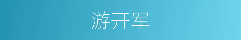 游开军的同义词